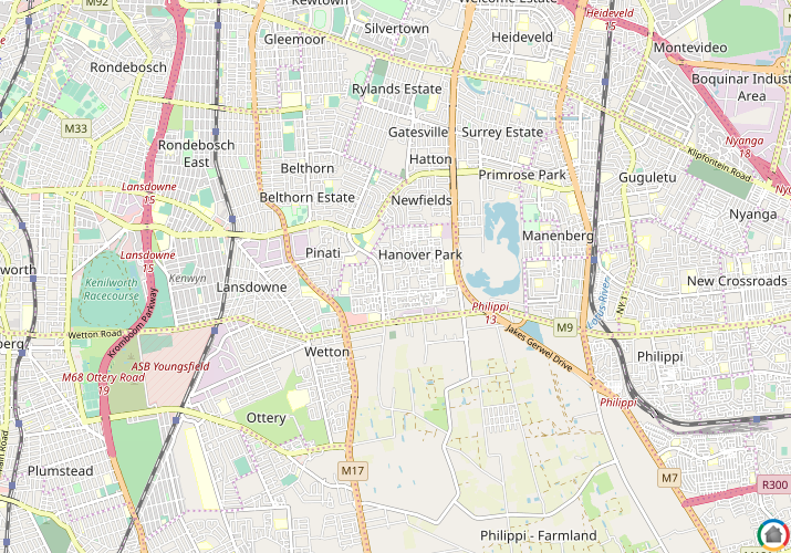 Map location of Hanover Park